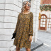 women  new autumn store hot style sexy leopard print dress WHOLESALE NSKA276