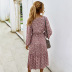 women s autumn and winter new retro square collar dress long dress wholesale NSKA278
