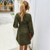 women s autumn and winter simple long-sleeved corduroy dress WHOLESALE NSKA286