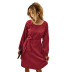 women s autumn and winter simple long-sleeved corduroy dress WHOLESALE NSKA286