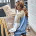 women s autumn and winter new color contrast sweatershirt wholesale NSKA290
