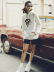 hot autumn and winter hooded women s sweater abstract printing wholesale NSSN307