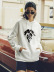 hot autumn and winter hooded women s sweater abstract printing wholesale NSSN307