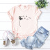 comfortable dandelion print short-sleeved T-shirt WHOLESALE  NSSN315
