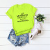 Spring and summer new women s hot letters short-sleeved large size T-shirt wholesale NSSN324