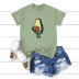 new hot style creative fun spoof avocado short sleeve comfortable casual T-shirt wholesale NSSN325