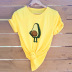 new hot style creative fun spoof avocado short sleeve comfortable casual T-shirt wholesale NSSN325