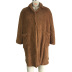 Plush plus size women s long coat wholesale  NSDF341