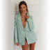 autumn and winter new products pink small suit jacket women s top two button long sleeve  NSDF351