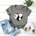 hot panda love plus size short-sleeved T-shirt NSSN379