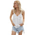 hot style new solid color ruffled sling vest top wholesale NSDF406