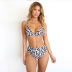 Hot selling fashion color high waist leopard print bikini   NSHL433