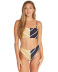 nuevo traje de baño bikini estampado de mujer bikini de rayas divididas sexy NSHL443