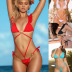 new sexy solid color one-piece swimsuit one-piece swimsuit bikini NSHL456