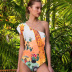 new swimsuit one-shoulder one-piece sexy printed bikini  NSHL463