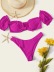   new pure color lace cute lace split bikini swimsuit NSHL469