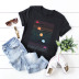 wholesale camiseta de manga corta de verano con top geométrico creativo para mujer. NSSN483