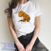 Camiseta mujer Charagumon manga corta tallas grandes al por mayor NSSN485