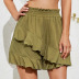 summer new high waist loose ruffled cotton shorts women solid color hakama NSDF519