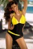 Hot selling fashion color one-piece women s swimsuit NSHL529
