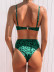   hot style ladies split swimsuit leopard pattern underwire NSDA542