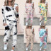autumn new printed casual home wear long sleeve women s suit NSYF843