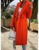 autumn and winter new fashion long candy color lapel woolen coat NSYF860