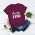hot letter printing comfortable large size short-sleeved T-shirt NSSN867