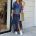 Autumn New Fashion Long Sleeve Shirt Skirt Long Dress NSYF825