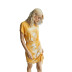 nuevo vestido plisado teñido anudado para mujer de verano NSKA975
