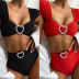 New bikini hot style bikini solid color love swimsuit outer single ladies swimwear NSDA994