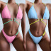 fashion swimsuit bikini hot style solid color bikini ladies split swimsuit NSDA995