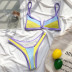 hot style swimsuit ladies contrast stitching swimsuit swimwear for women NSDA1013