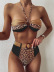 Hot Bikini Halter Stitching Bikini New Split Swimsuit Women NSDA1018