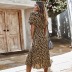 fashion women s leopard print dress stand-alone summer dress NSKA1049