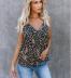summer new fashion print V-neck lace bottoming shirt small vest top  NSYF1063