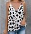 summer new fashion print V-neck lace bottoming shirt small vest top  NSYF1063