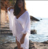 hot sale new style beach bikini lace white blouse irregular skirt NSYF1082