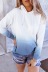 Loose Tie-Dye Print Hooded Long-Sleeved Sweater NSYF1092