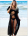 Cárdigan de gasa de lucha de encaje para mujer Blusa de playa Ropa de protección solar NSYF1095