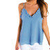 new fashion lace stitching V-neck camisole top NSYF1133