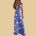 Daisy Print Slim Suspender Dress NSYF1100