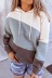 Suéter suelto de manga larga con capucha y estampado tie-dye NSYF1129