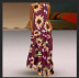 sunflower Print Dress Sleeveless Long Dress NSYF1141