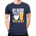 Camiseta de manga corta de café y cerveza caliente para hombre NSSN1183