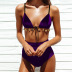   ladies split swimsuit bikini hot sale gold velvet printed bikini NSDA1189