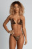   Hot Sale Leopard Print Triangle Bag Bikini Ladies Split Swimsuit  NSDA1200