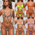  simple bikini solid color split swimsuit ladies hot swimwear NSDA1211