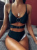 Hot selling fashion ladies split swimsuit black hollow bikini NSDA1225