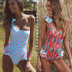hot sale printing one-shoulder swimsuit ladies new one-piece swimwear  NSDA1246